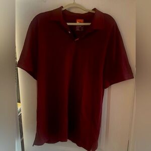 Nike Red Polo Shirt Cotton Classic Casual